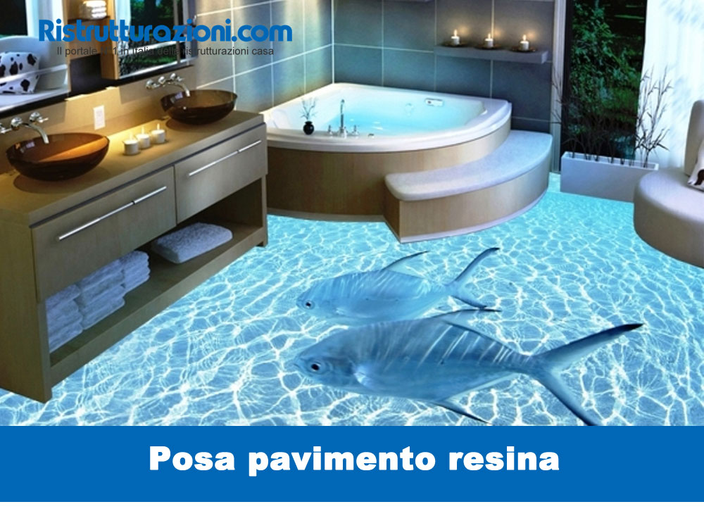 Posa pavimento in resina