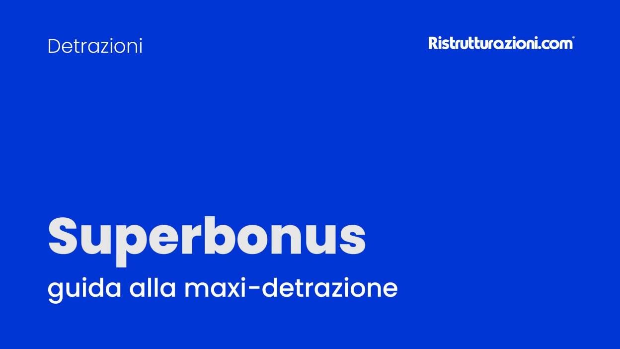 Superbonus 65%: guida alla detrazione